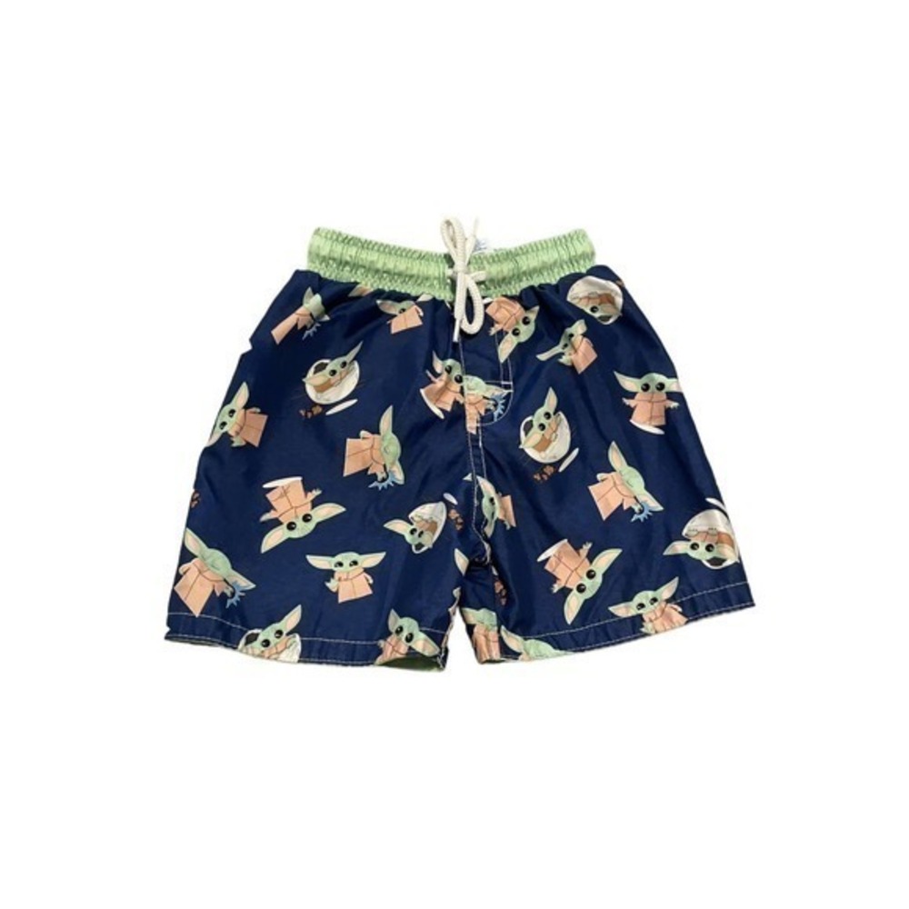 Disney Star Wars Baby Yoda Boy Swimsuit Swim Trunks Size 2T